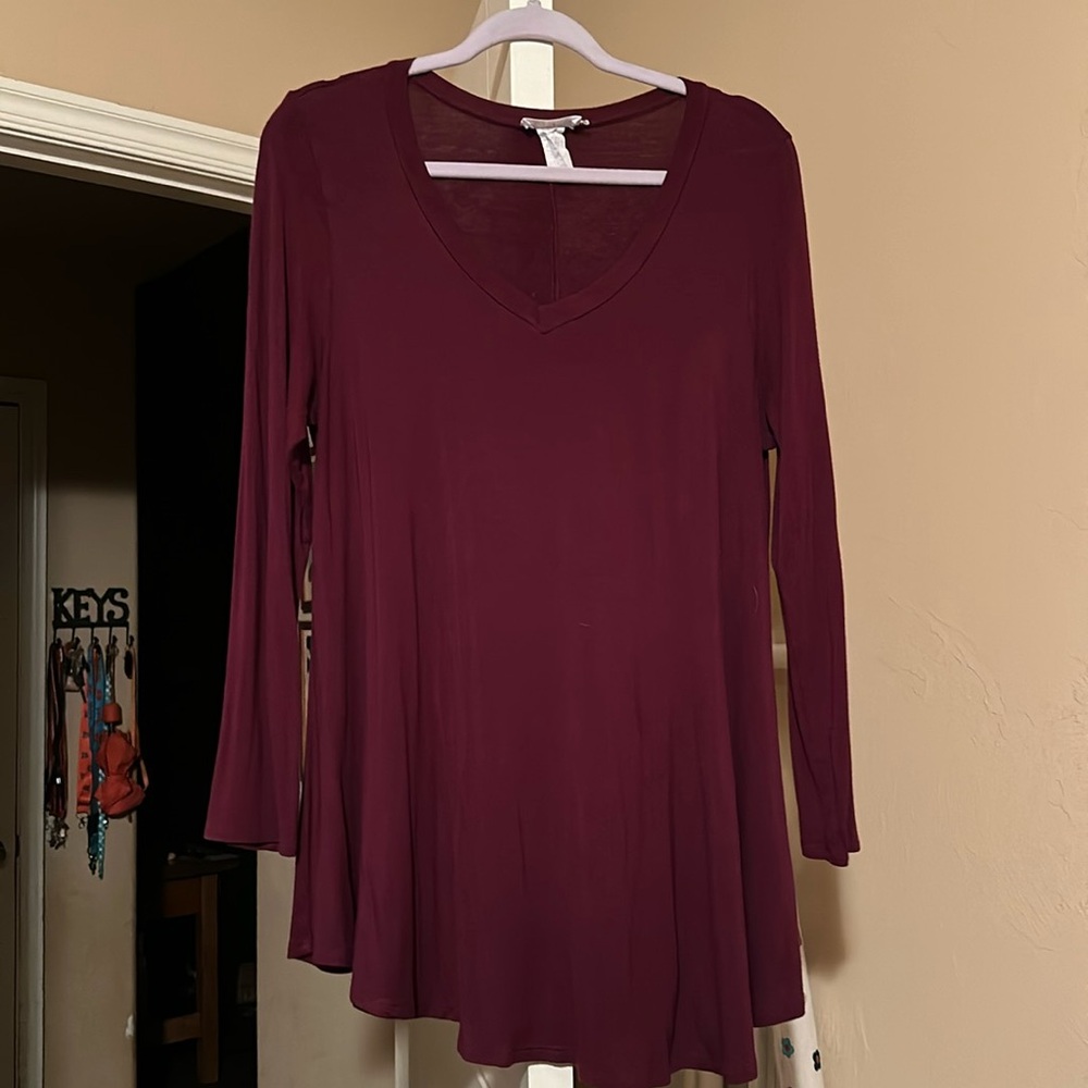 Wine colored tunic